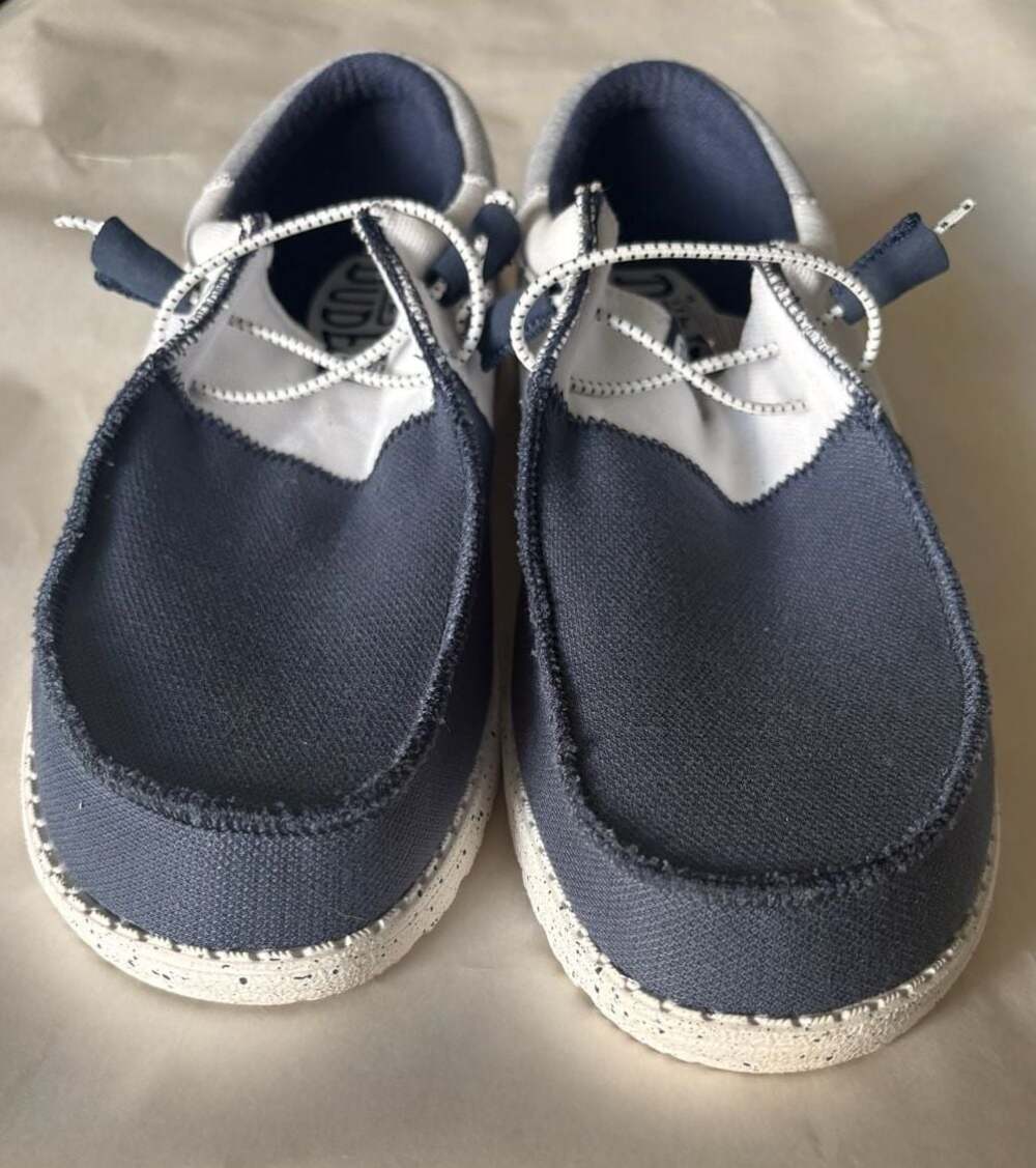 Hey Dude Wally Tri Varsity Navy Men's Casual Slip-on Shoes - Picture 6 of 7
